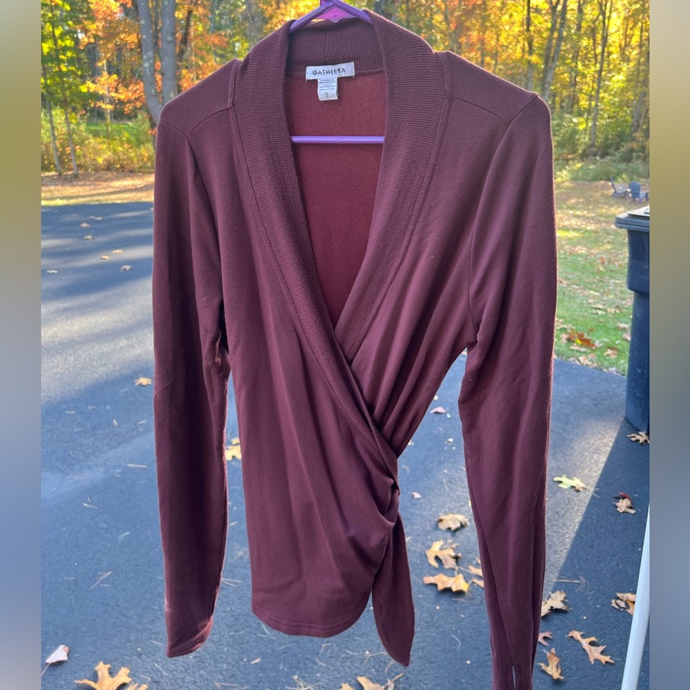 Athleta Cozy Wrap Shirt